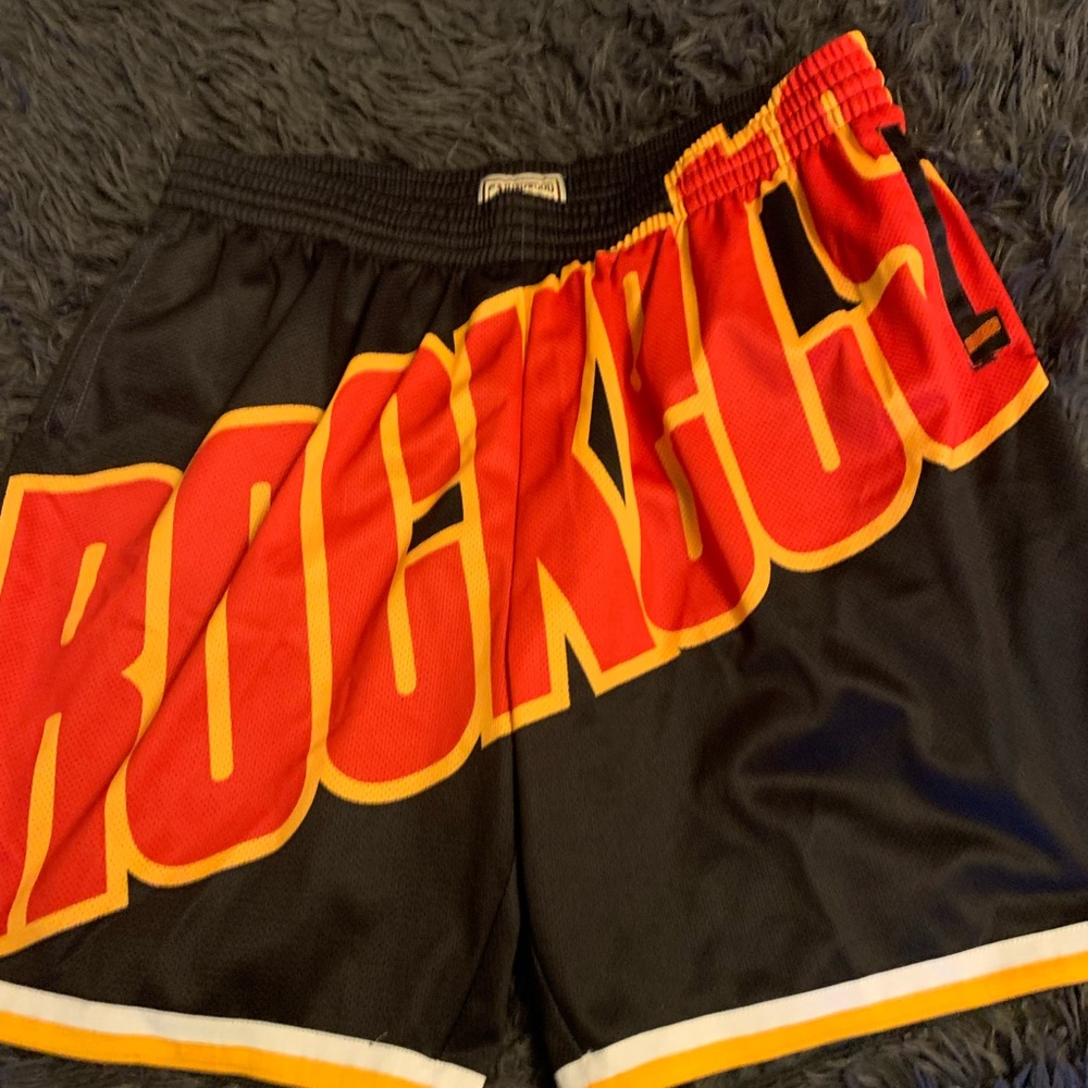 Mens Mitchell Ness Rockets Shorts 3XL